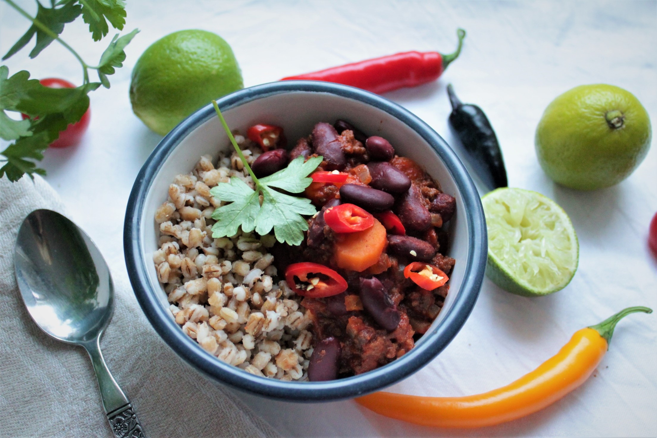Bean chilli - Climate Friendly Veggie Food