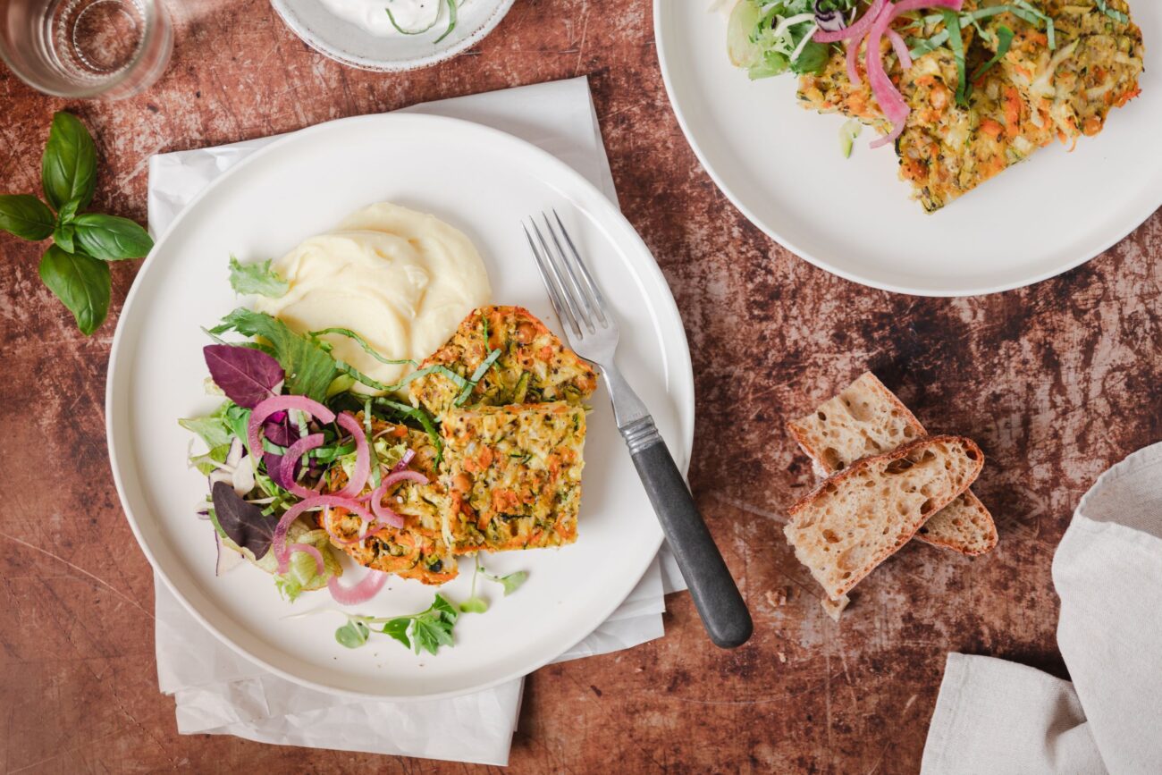 Chickpea and carrot patties