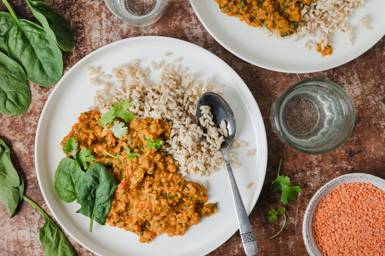 Filling lentil stew